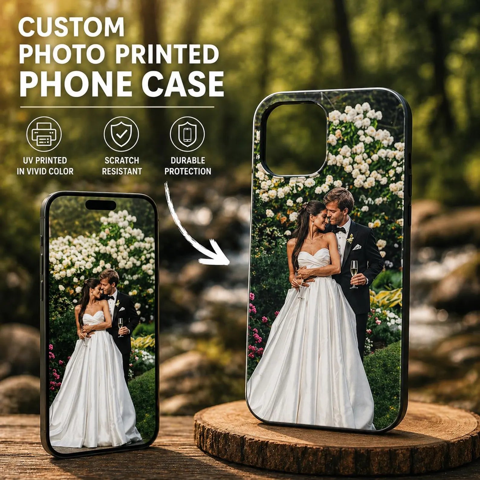 Custom Photo Phone Case for iPhone, Samsung Personalized Picture Cover