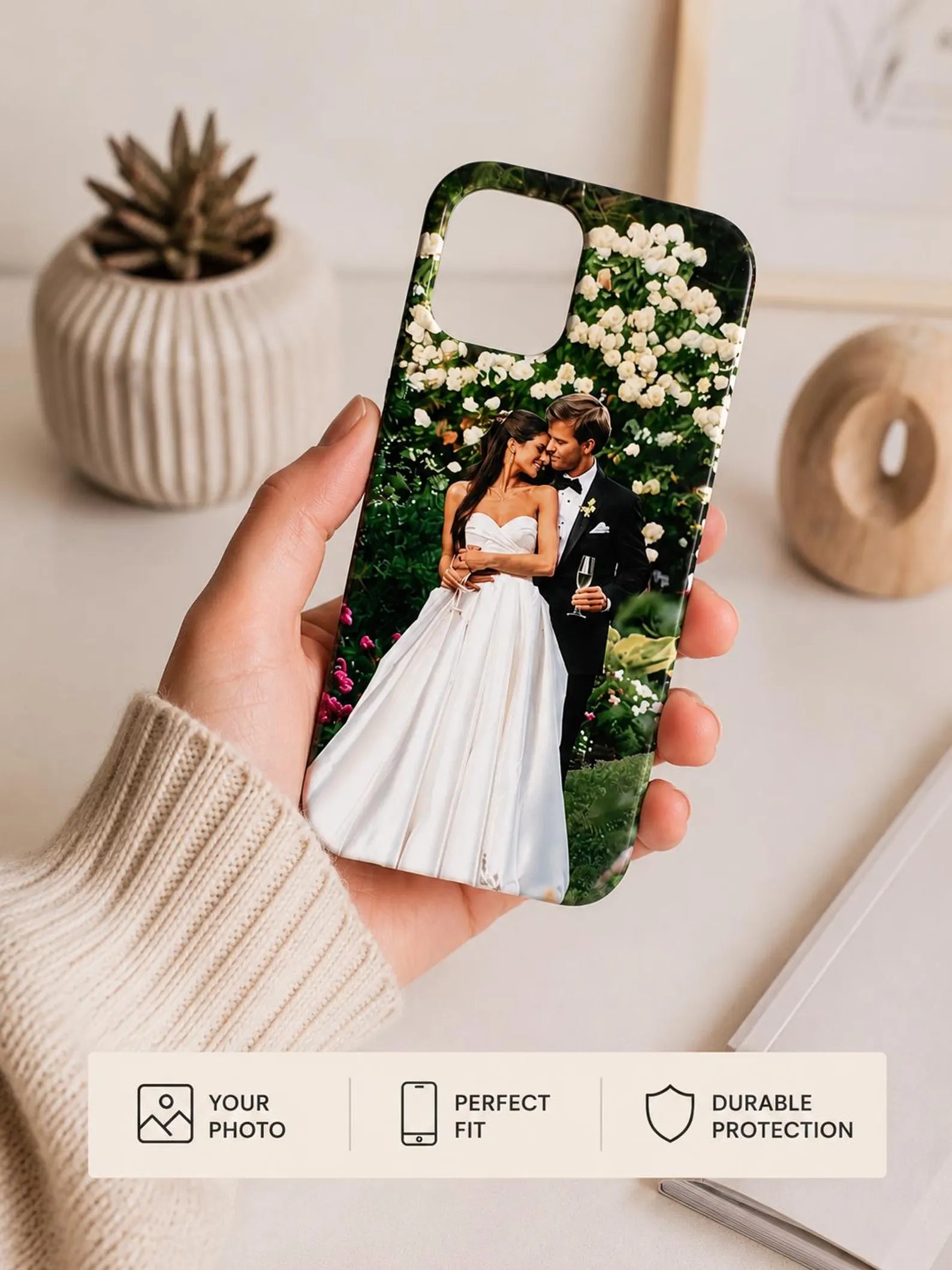 Custom Photo Phone Case for iPhone, Samsung Personalized Picture Cover